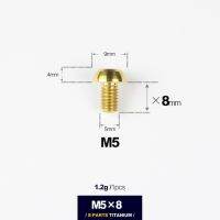 สลัก M5 S-Parts สลักเกลียวโลหะผสมไทเทเนียม1ชิ้น M5x14/16/18มม. สกรูกลอนหัว Torx ปุ่มสำหรับจักรยานการปล่อยรถจักรยานยนต์; กรงขวด