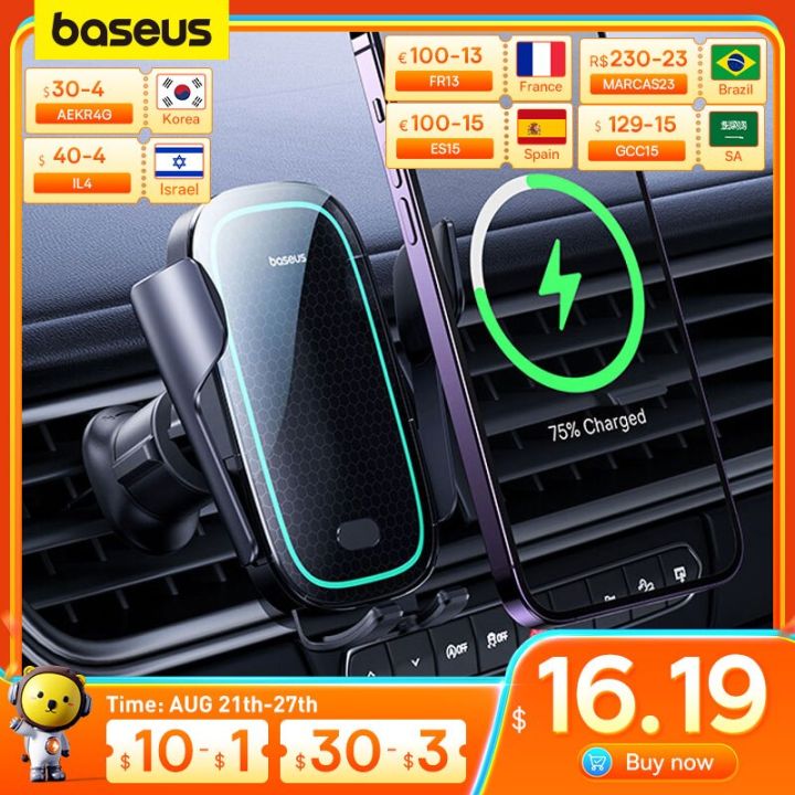 baseus-เครื่องที่ชาร์จแบบไร้สายที่วางโทรศัพท์ในรถปรับระดับอัตโนมัติเหมาะสำหรับ-samsung-เหมาะสำหรับที่วางโทรศัพท์-xiaomi-ที่ยึดโทรศัพท์ในรถที่วางช่องแอร์