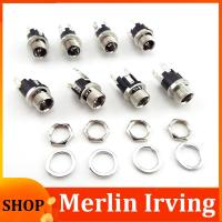 Merlin Irving Shop 5.5 x 2.1mm DC Power Jack Panel Mount Terminal 3 Pin 5.5 2.1mm DC Female Socket Supply Electrical DC Jack Connector