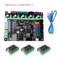 Ramps Mks Gen L V 2.1บอร์ดคอนโทรลรองรับชิ้นส่วนเครื่องพิมพ์3d Tmc2209 Tmc2208โหมด Uart Gen L สำหรับ Ramps1.4 X1ข้างผนัง