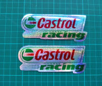 Ca01 Castrol Racing ฟอย์สติ๊กเกอร์ แต่งรถ ติดรถ สติ๊กเกอร์ติดกระจก สำหรับ รถมอเตอร์ไซค์ Bigbike รถซิ่ง แต่งรถรถยนต์ รถกระบะ ติดข้างรถ จำนวน 2 แผ่น + เก็บเงินปลายทาง