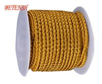 【YD】 3mm Goldenrod Squama Braid Cord 17m/roll Jewelry Accessories Thread Macrame Rope  String Cord