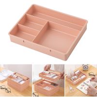 Desk Drawer Organizer Stackable Multi-cell Desktop Storage Bin Tray Multi-Purpose Divider Container for Household Office Home