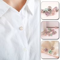 【CW】 10Pcs Brooch Pin Decoration Anti Exposure Buckle Neckline Fastener Clothing Accessories Apparel