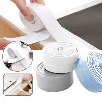 1/2/3.2m Self Adhesive Sealing Tape Bathroom Kitchen Shower Wall Border Tape PVC Waterproof Sink Corner Wall Sticker Adhesives  Tape
