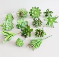 39Styles Green Artificial Succulents Plants DIY Unpotted Small Bonsai Home Garden Desktop Table Party Decoration Fake Plants Shoes Accessories