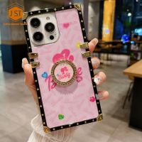 เคสโทรศัพท์ A17 A12 A7 A72,สำหรับ OPPO A57 4G 2022 A94 4G Reno 5F A93 4G Reno A92 A52แฟชั่นหรูหรารูปการ์ตูนน่ารักเคสที่มีห่วง A5S นิ่มป้องกันการกระแทกฝาหลัง