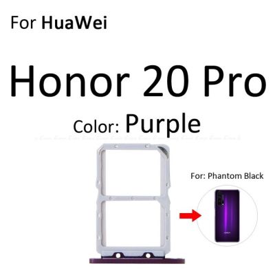 【✱2023 HOT✱】 anlei3 ถาดใส่ซิมการ์ดอะแดปเตอร์เครื่องอ่านสล็อตสำหรับ Huawei Honor View 20 Pro Lite 20i Micro Sd ตัวเชื่อมต่อกระเป๋าเก็บบัตร