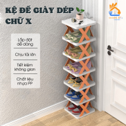 Kệ để giày dép chữ X thông minh có thể tháo lắp gấp gọn