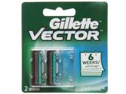 Vĩ 2 cái lưỡi dao cạo râu lưỡi kép Gillette Vector