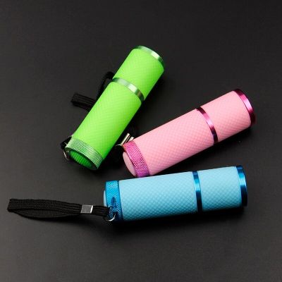 3 Colors UV Flashlight 9 Led Ultra Violet Torch Light Lamp For Epoxy UV Resin Cure Adhesive Glue Jewelry Equipments Tool Rechargeable Flashlights