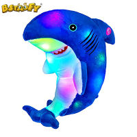 Hot Bstaofy 25ซม. Light-Up Blue Shark ตุ๊กตาสัตว์เรืองแสง Luminous Plush Ocean LED Plush ของเล่นวันเกิดของขวัญเด็กผู้หญิง