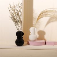 Nordic Style Ins Ceramic Vase Flower Arrangement Dried Flower Simple Creative Hydroponic Flower Device Living Room