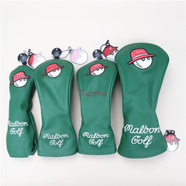 malbon-fisherman-hat-golf-club-driver-fairway-woods-hybrid-putter-and-mallet-putter-headcover-sports-golf-club-accessories-equipment-free-shipping