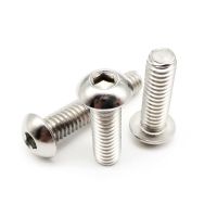 10pcs UNC 5/16-18 US Coarse Thread 304 A2-70 stainless steel Allen Hex Hexagon Socket Button Head Round Screw Bolt ISO7380 Nails Screws Fasteners