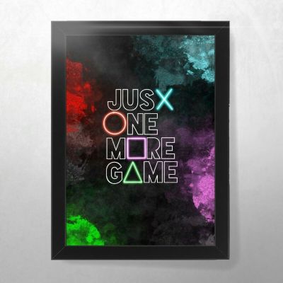 JUST ONE MORE เกมโปสเตอร์โมเดิร์นภาพ HD ตกแต่ง Cuadros ผ้าใบ Wall Art Home Decor ภาพวาดสำหรับตกแต่งห้องนั่งเล่น Top Gaming Gear