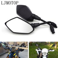 For Yamaha FZ6 FAZER FZ6R XJ6 DIVERSION XSR 700 900 TDM 900 Universal 10mm Motorcycle Rearview Mirrors Scooter Moto Side Mirrors