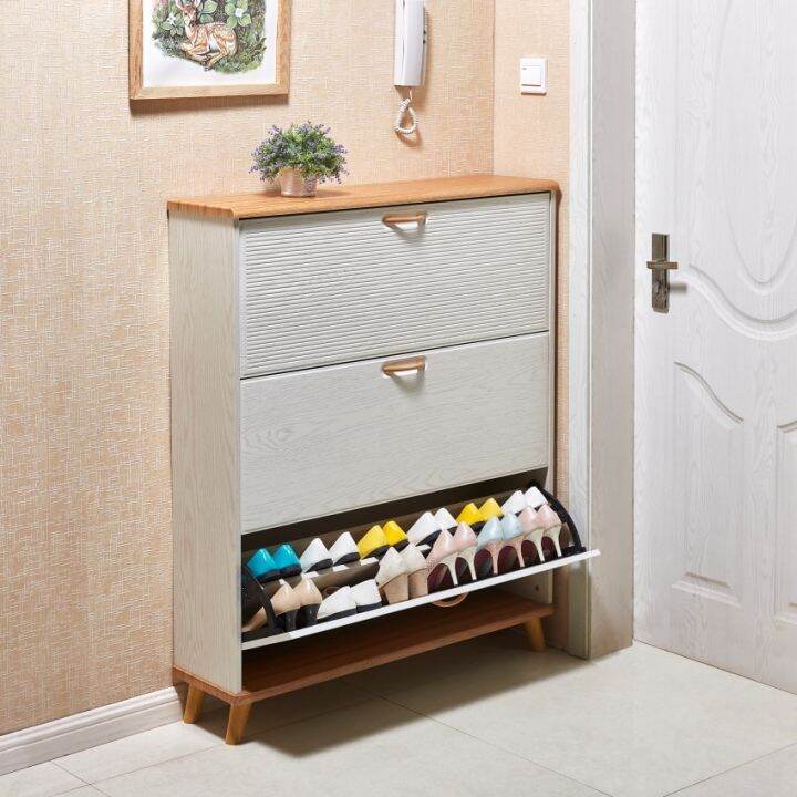 MOONLIGHT-Nordic Ultra-thin Shoe Cabinet Organizer Tipping Simple ...