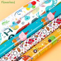 กระดาษห่อของขวัญ กระดาษแก้ว กระดาษเงา คละลาย การ์ตูน (แบบแพค5 ชิ้น5 แบบ)GIFT WRAPPING PAPER 5  PCS/PACK