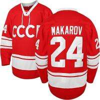 1980 USSR CCCP Russian Sergei Makarov Jersey Red Ice Hockey Jersey 20 Vladislav Tretiak Jersey Sweater Stitched Letters Numbers