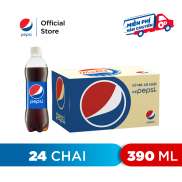 HCM - FREESHIP Thùng 24 Chai Nước Ngọt Có Gaz Pepsi 390ml chai