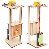 【CC】 2Pcs Assemble Electric Lift Science Experiment Education Kids Intelligence Developmental Teaching supplies