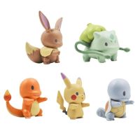 Pikachu Pokémon Gashapon Mystery Figure Blind es สุ่มอะนิเมะ Kawaii น่ารักของเล่นสะสมของขวัญเด็กกระเป๋าใส