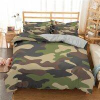 【hot】☃✐☃ Camo Three Piece Set Boys Teen Kids Room Bed Duvet Cover and 2 Pillowcases