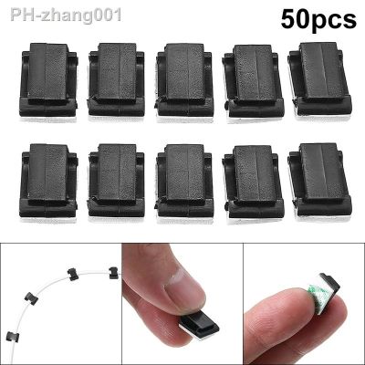 For Car/Office/Home Adhesive Cable Clips Tie Clamps High Quality Car Wire Holder Cord Winder 50PCS/LOT Mayitr