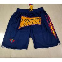 เสื้อคุณภาพสูง Nba Golden State Warriors dark blue pockets 2020 basketball shorts