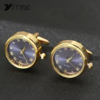 {Miracle Watch Store} Men 39; S Luxury Watches Cufflinks Classic French Business Shirt Accessories Fashion Rotating Clock Gold Cuff Link Anniversary Gifts