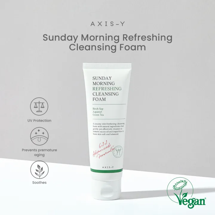 AXISY Sunday Cleansing Foam 120ml [Skincare, Korean, Facial Wash