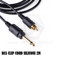 สายสัญญาณ RCA  ยาว 2 เมตร มีแบบหัวงอ 90 องศาและหัวตรง สาย RCA สายเครื่องสัก