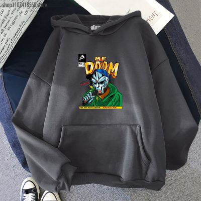 Cartoon Mf Doom Hoodie MenCasual Sweatshirt Graphic Hoody Hoodies Harajuku Streetwear Unisex Clothes Long Sleeve Pullover Size XS-4XL