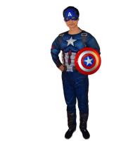 With Shield Adult Men Muscle Chest Costume Superhero Party Cosplay Halloween Costumes for Men Super Man Fan