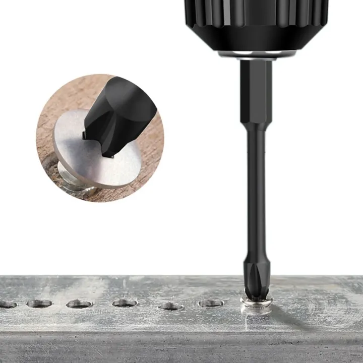 5pcs-90mm-ph2-magnetic-batch-head-alloy-steel-cross-electric-screwdriver-impact-drill-bit-adsorption-fixing-screw-part-screw-nut-drivers