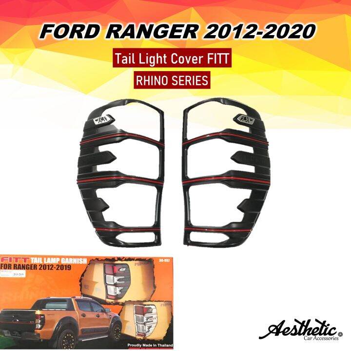 Ford Ranger / Ranger Raptor Tail Light Cover Matteblack FITT Brand