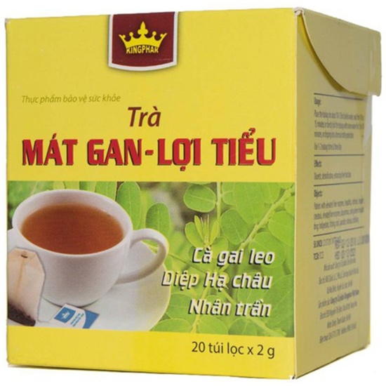 Giúp lợi tiểu, giải độc gan trà mát gan - lợi tiểu kingphar 20 túi - ảnh sản phẩm 1