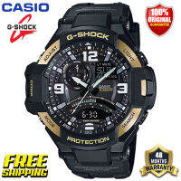 G-Shock GA1000 ของแท้ผู้ชายกีฬานาฬิกาเซ็นเซอร์คู่เคลื่อนไหวกลางแจ้งกันกระแทกกันน้ำโคลนอัตโนมัติยกไฟรับประกันสี่ปี GA-1000-9G