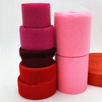 2/4/5/10cm Width RED PINK no adhesive hook loop fastener tape sewing Accessories tape sticker strap couture clothing