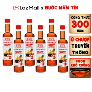 Thùng 6 Chai Nước mắm chay 3 trong 1 Làng Chài Xưa 525ml trái thơm nấm