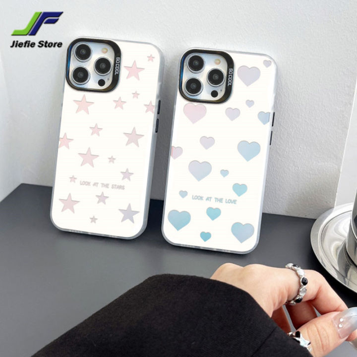 เคสโทรศัพท์มือถือ-jiefie-สำหรับ-samsung-galaxy-a24-a30-a31-a32-a33-a34-a50-a50s-a30s-a51-a52-a53-a54-a71-a72-a73-4g-5g-เครื่องตกแต่งขวดหลากสีรูปดาวรูปหัวใจเป็นประกายเปลือกแข็งอ่าวปลอกกันกระแทก-tpu-ที่