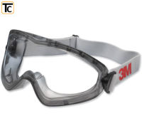 3M แว่น Goggle ครอบตานิรภัย รุ่น 2890S เลนส์ใส กรอบสีเทา