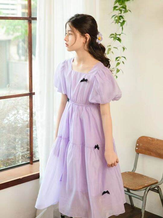 sweet-kids-bow-dresses-for-girls-8-10-12-years-summer-princess-chiffon-long-clothing-teen-girl-party-birthday-dress