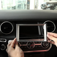 ABS Chrome Car Navigation GPS Screen Decorative Frame Sticker For Land Rover Discovery 4 2010-2016 Car Accessories