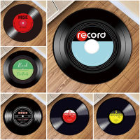 Classic music vinyl record round carpet living room soft carpet non-slip carpet chair floor mats home decor childrens room