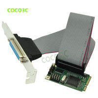 Chip MCS9901 mini PCI-e 1 Parallel IEEE 1284 Controller card mini PCI express to DB25 printer LPT port adapter for mini ITX