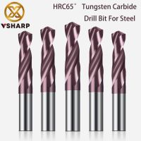 【DT】hot！ Vsharp HRC65° Carbide Twist Bit Tungsten Alloy with for Cast Iron