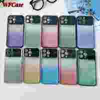 WFCase สำหรับ iPhone 14 Pro Max Plus 13 Pro Max 12 Pro Max 11 Pro Max 8 7เคสป้องกันกล้องทั้งหน้าต่างขนาดใหญ่ชุบด้วยไฟฟ้าค่อยๆเคสโทรศัพท์กากเพชร