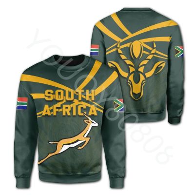 Print Springbok African South Sweater New Sweatshirt Mens - Tops Clothing Sports Fans Rugby Region [hot]African Casual Harajuku